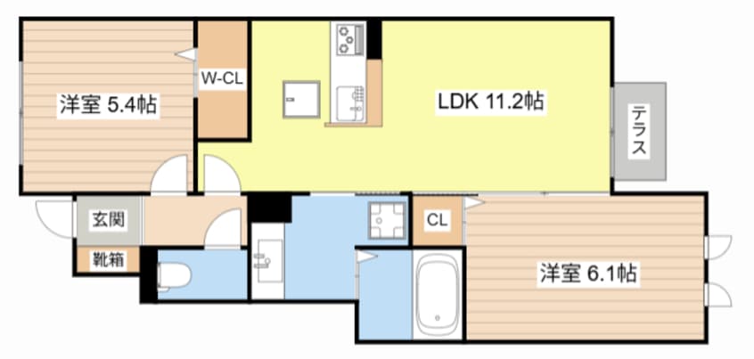 間取図 Laule’a 守山