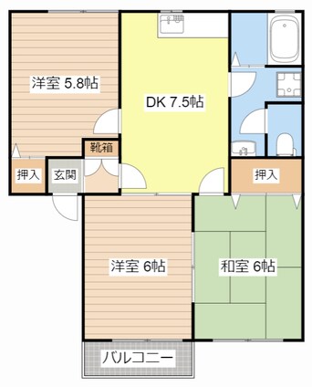 間取図 メゾン　フローレンス