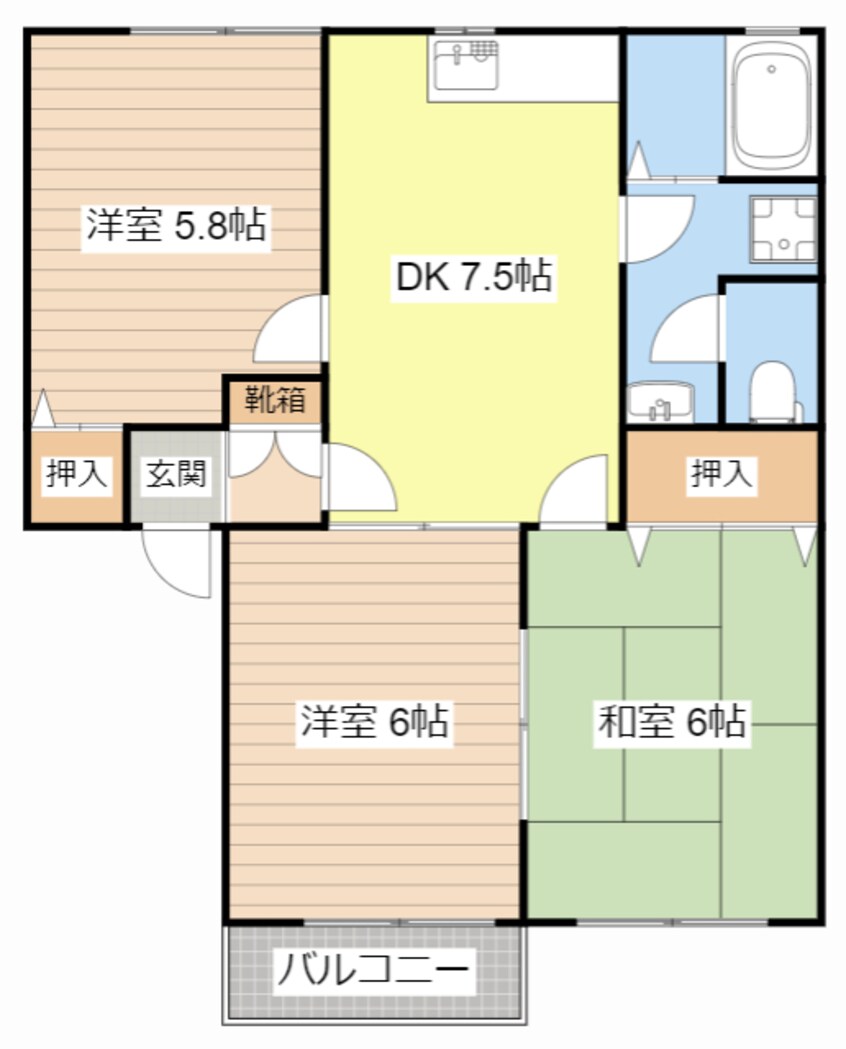 間取図 メゾン　フローレンス