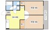 ハートフル信楽 2DKの間取り