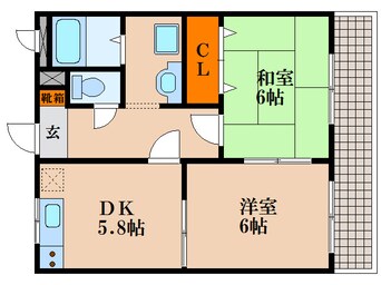 間取図 アイビーコート祇園