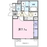フェリオ　ヴィエント 1Kの間取り