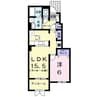 フォレストパーク・七番館 1LDKの間取り
