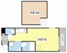 ウエストヴィレッジⅠ 1Kの間取り