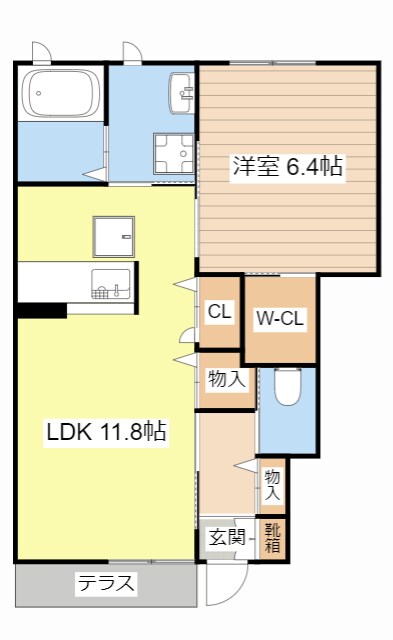 間取り図 テラス　アルカディア