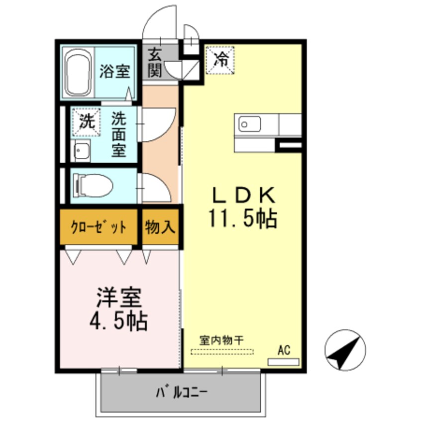 間取図 セジュールアースマーシⅢ