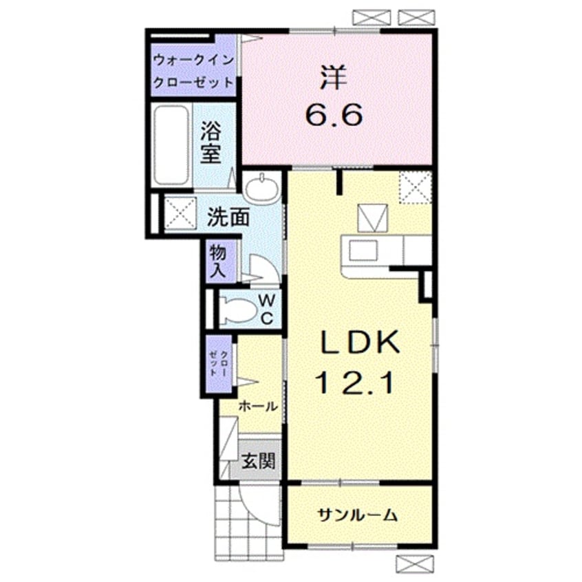 間取図 ヴィラ湧水Ⅱ