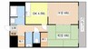 ラヴィアン 2Kの間取り