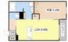 グロワール野村 1LDKの間取り