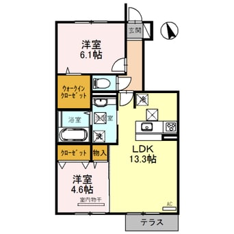 間取図 セジュール　ウワト
