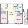 ブリリアントⅡ 2LDKの間取り