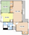 小泉ファインハイツ 3DKの間取り
