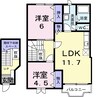 ノーブルノーヴァ 2LDKの間取り