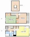 グランディール長浜 2LDKの間取り