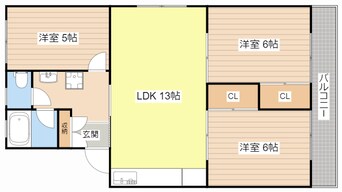 間取図 グレイス堅田