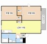 アン・ジュネス 2LDKの間取り