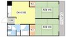 LakiaMaison野洲 2DKの間取り