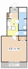 Le Ciel 1Kの間取り