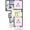 サンライズ・ヒル 2DKの間取り
