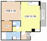 RFマンション大戌亥 1LDKの間取り