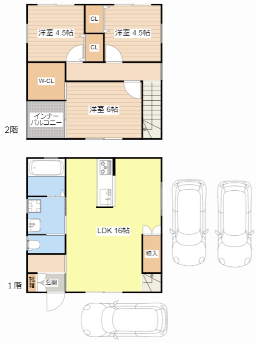 間取図 ベル・コート