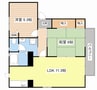 プロスぺリテ 2LDKの間取り