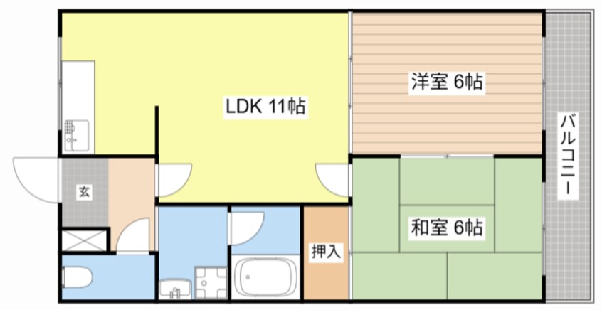間取図 コーポTANAKA