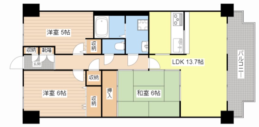 間取図 藤和ハイタウン守山