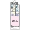 ルピナス　イースト 1Kの間取り