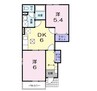 ピーノセーリオ 2DKの間取り