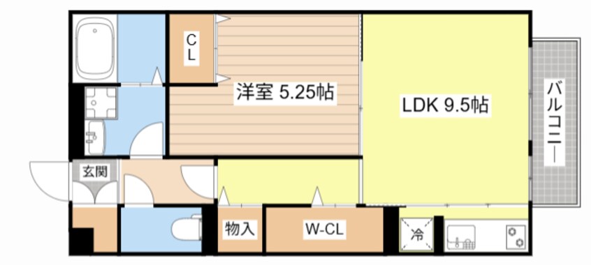 間取図 セジュールコウハナ