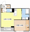 シャーメゾン　Ｓａｉ 1LDKの間取り