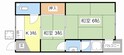 大和アパートの間取図