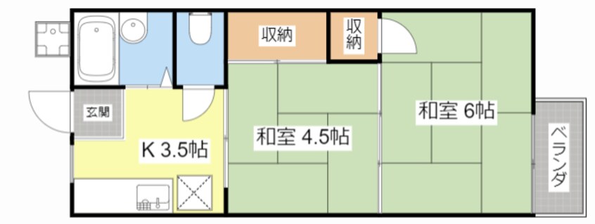 間取図 プラザエイト