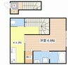 bills　陽 1Kの間取り