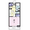 Ｃｈａｒｍｅ金屋 1Kの間取り