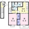 アクア　２１　Ｂ 2DKの間取り