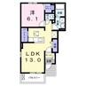 カンタービレ 1LDKの間取り