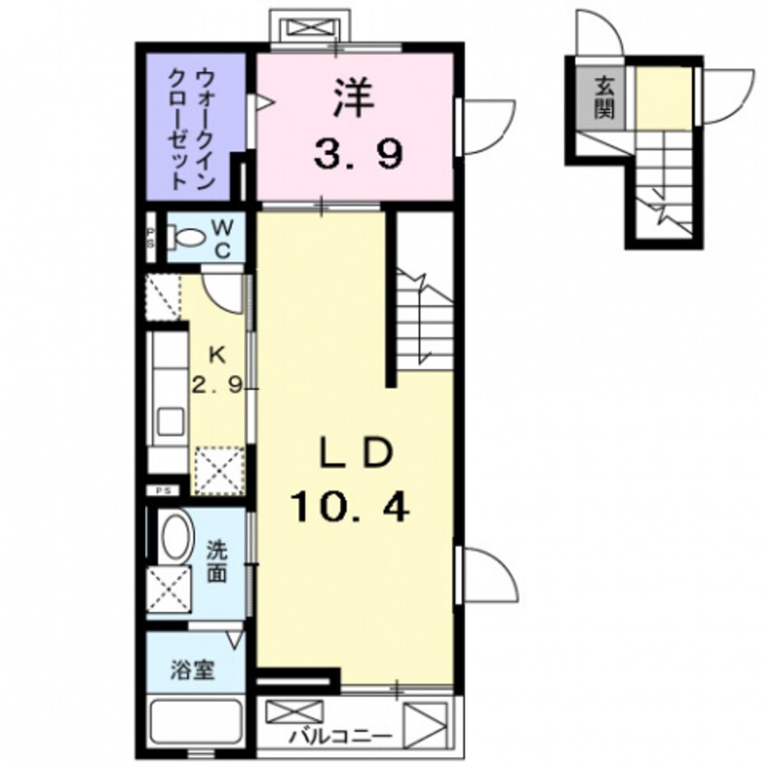 間取図 コンプリーション　アンソレイエ