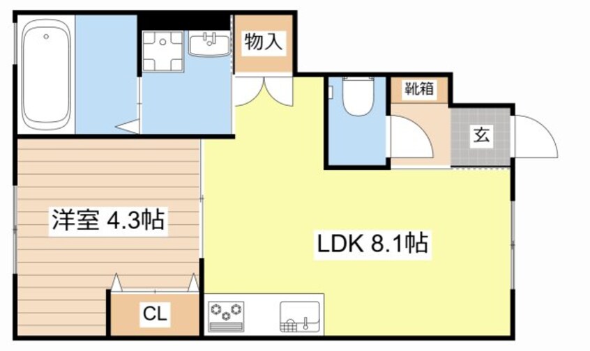間取図 エルミナージュ本町