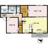 グレイスソシアキトロ 2LDKの間取り