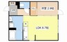 ユイストコート 1LDKの間取り