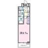 バンブーフォレスト　Ⅱ 1Kの間取り