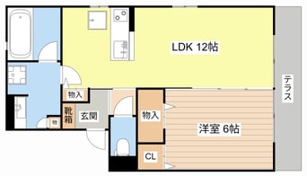 間取図 メルベーユ川崎Ｂ