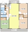 バローゼ12 3LDKの間取り