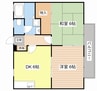 Ａｐｐｅｌ・3 2DKの間取り