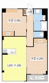 Grandream 2LDKの間取り