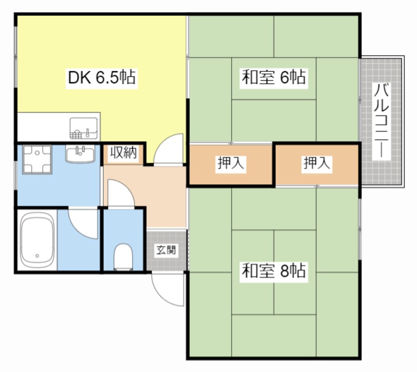 間取図 エステート守山A棟