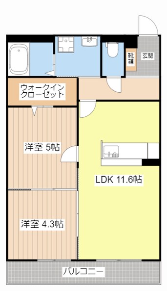 間取図 アンソレイエ
