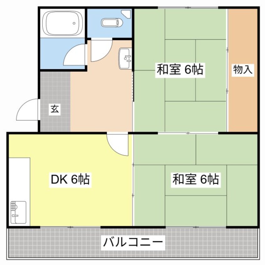 間取図 栗東グリーンハイツ2号棟